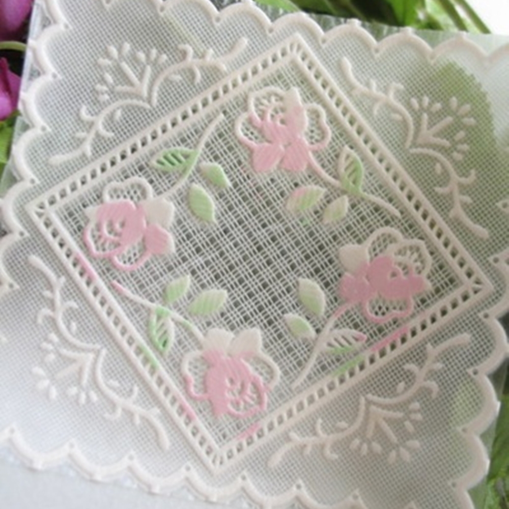 원단마트 컵받침 카드 핑크꽃 2패턴 (1115495)